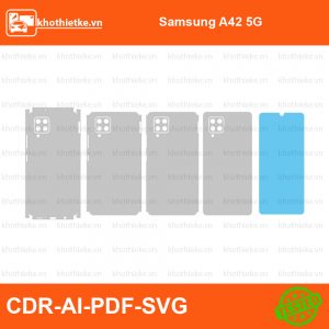Samsung A42 5G File thiết kế Skin, Template Vector chuẩn cắt decal | KhoThiếtKế.vn