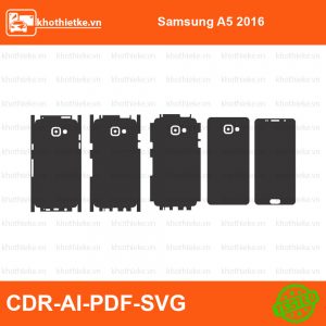 Samsung A5 2016 File thiết kế Skin, Template Vector chuẩn cắt decal | KhoThiếtKế.vn