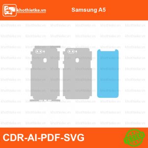 Samsung A5 File thiết kế Skin, Template Vector chuẩn cắt decal | KhoThiếtKế.vn