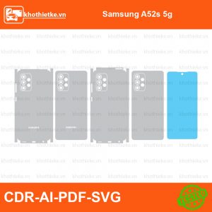 Samsung A52s 5g File thiết kế Skin, Template Vector chuẩn cắt decal | KhoThiếtKế.vn