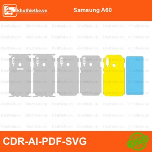 Samsung A60 File thiết kế Skin, Template Vector chuẩn cắt decal | KhoThiếtKế.vn