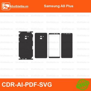 Samsung A8 Plus File thiết kế Skin, Template Vector chuẩn cắt decal | KhoThiếtKế.vn