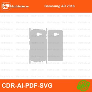 Samsung A9 2016 File thiết kế Skin, Template Vector chuẩn cắt decal | KhoThiếtKế.vn