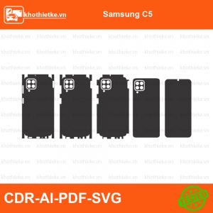 Samsung C5 File thiết kế Skin, Template Vector chuẩn cắt decal | KhoThiếtKế.vn