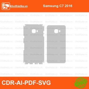 Samsung C7 2016 File thiết kế Skin, Template Vector chuẩn cắt decal | KhoThiếtKế.vn