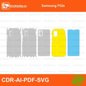 Samsung F02s File thiết kế Skin, Template Vector chuẩn cắt decal | KhoThiếtKế.vn
