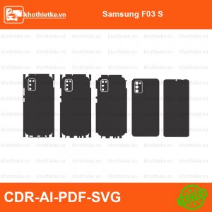 Samsung F03 S File thiết kế Skin, Template Vector chuẩn cắt decal | KhoThiếtKế.vn