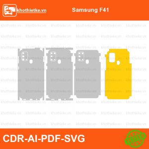 Samsung F41 File thiết kế Skin, Template Vector chuẩn cắt decal | KhoThiếtKế.vn