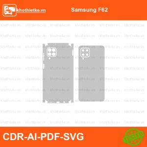 Samsung F62 File thiết kế Skin, Template Vector chuẩn cắt decal | KhoThiếtKế.vn