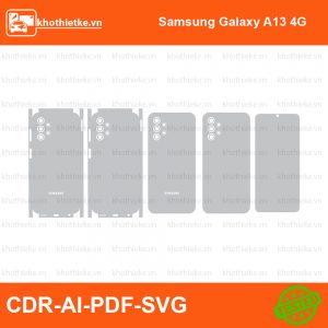 Samsung Galaxy A13 4G File thiết kế Skin, Template Vector chuẩn cắt decal | KhoThiếtKế.vn