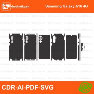 Samsung Galaxy A16 4G File thiết kế Skin, Template Vector chuẩn cắt decal | KhoThiếtKế.vn