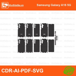 Samsung Galaxy A16 5G File thiết kế Skin, Template Vector chuẩn cắt decal | KhoThiếtKế.vn