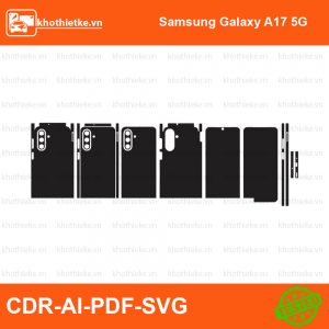 Samsung Galaxy A17 5G File thiết kế Skin, Template Vector chuẩn cắt decal | KhoThiếtKế.vn