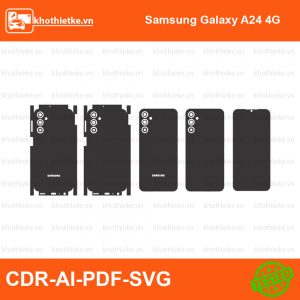 Samsung Galaxy A24 4G File thiết kế Skin, Template Vector chuẩn cắt decal | KhoThiếtKế.vn