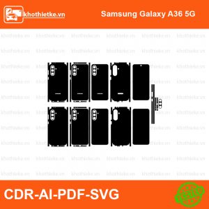 Samsung Galaxy A36 5G File thiết kế Skin, Template Vector chuẩn cắt decal | KhoThiếtKế.vn