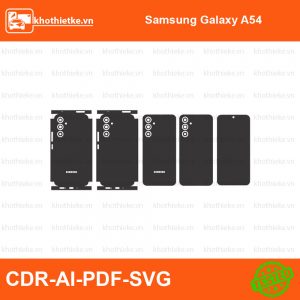Samsung Galaxy A54 File thiết kế Skin, Template Vector chuẩn cắt decal | KhoThiếtKế.vn