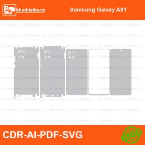 Samsung Galaxy A81 File thiết kế Skin, Template Vector chuẩn cắt decal | KhoThiếtKế.vn