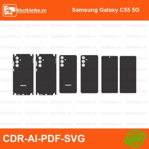 Samsung Galaxy C55 5G File thiết kế Skin, Template Vector chuẩn cắt decal | KhoThiếtKế.vn