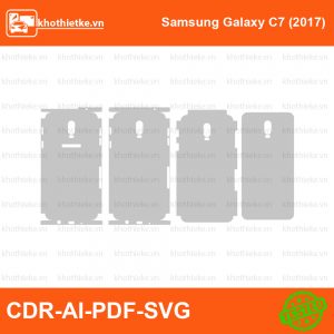 Samsung Galaxy C7 (2017) File thiết kế Skin, Template Vector chuẩn cắt decal | KhoThiếtKế.vn