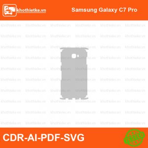 Samsung Galaxy C7 Pro File thiết kế Skin, Template Vector chuẩn cắt decal | KhoThiếtKế.vn