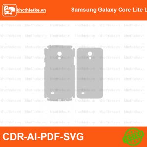 Samsung Galaxy Core Lite LTE File thiết kế Skin, Template Vector chuẩn cắt decal | KhoThiếtKế.vn