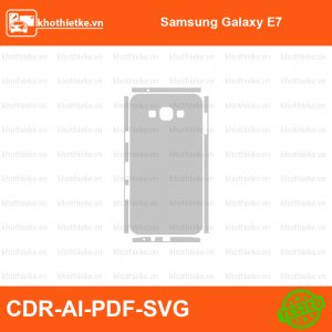 Samsung Galaxy E7 File thiết kế Skin, Template Vector chuẩn cắt decal | KhoThiếtKế.vn