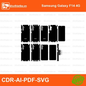 Samsung Galaxy F14 4G File thiết kế Skin, Template Vector chuẩn cắt decal | KhoThiếtKế.vn