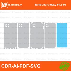 Samsung Galaxy F42 5G File thiết kế Skin, Template Vector chuẩn cắt decal | KhoThiếtKế.vn