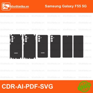 Samsung Galaxy F55 5G File thiết kế Skin, Template Vector chuẩn cắt decal | KhoThiếtKế.vn