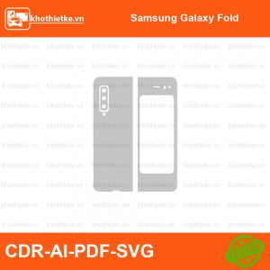 Samsung Galaxy Fold File thiết kế Skin, Template Vector chuẩn cắt decal | KhoThiếtKế.vn