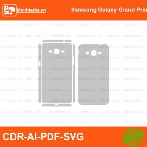 Samsung Galaxy Grand Prime File thiết kế Skin, Template Vector chuẩn cắt decal | KhoThiếtKế.vn