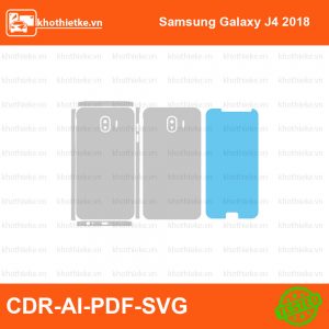 Samsung Galaxy J4 2018 File thiết kế Skin, Template Vector chuẩn cắt decal | KhoThiếtKế.vn