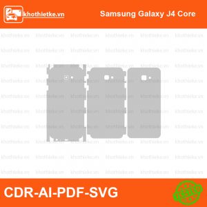 Samsung Galaxy J4 Core File thiết kế Skin, Template Vector chuẩn cắt decal | KhoThiếtKế.vn