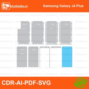 Samsung Galaxy J4 Plus File thiết kế Skin, Template Vector chuẩn cắt decal | KhoThiếtKế.vn