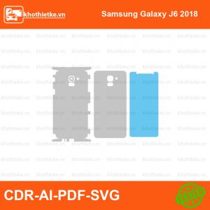 Samsung Galaxy J6 2018 File thiết kế Skin, Template Vector chuẩn cắt decal | KhoThiếtKế.vn