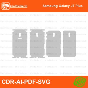 Samsung Galaxy J7 Plus File thiết kế Skin, Template Vector chuẩn cắt decal | KhoThiếtKế.vn