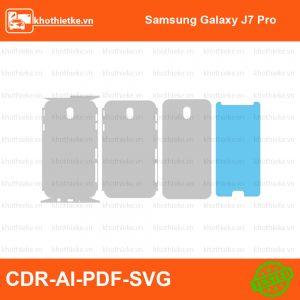 Samsung Galaxy J7 Pro File thiết kế Skin, Template Vector chuẩn cắt decal | KhoThiếtKế.vn