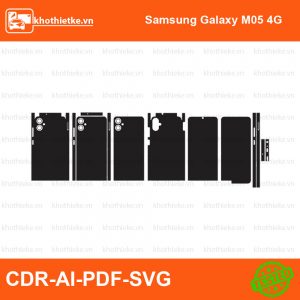 Samsung Galaxy M05 4G File thiết kế Skin, Template Vector chuẩn cắt decal | KhoThiếtKế.vn