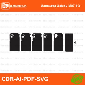 Samsung Galaxy M07 4G File thiết kế Skin, Template Vector chuẩn cắt decal | KhoThiếtKế.vn