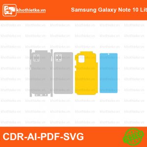 Samsung Galaxy Note 10 Lite File thiết kế Skin, Template Vector chuẩn cắt decal | KhoThiếtKế.vn