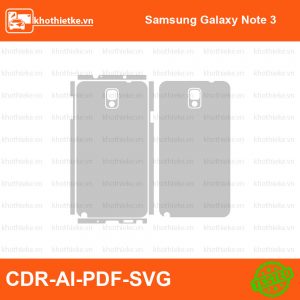 Samsung Galaxy Note 3 File thiết kế Skin, Template Vector chuẩn cắt decal | KhoThiếtKế.vn
