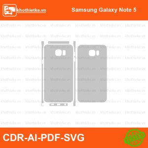 Samsung Galaxy Note 5 File thiết kế Skin, Template Vector chuẩn cắt decal | KhoThiếtKế.vn