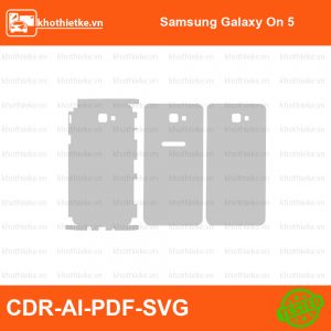 Samsung Galaxy On 5 File thiết kế Skin, Template Vector chuẩn cắt decal | KhoThiếtKế.vn