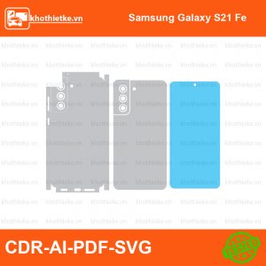 Samsung Galaxy S21 Fe File thiết kế Skin, Template Vector chuẩn cắt decal | KhoThiếtKế.vn