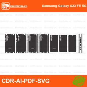 Samsung Galaxy S23 FE 5G File thiết kế Skin, Template Vector chuẩn cắt decal | KhoThiếtKế.vn