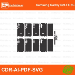 Samsung Galaxy S24 FE 5G File thiết kế Skin, Template Vector chuẩn cắt decal | KhoThiếtKế.vn