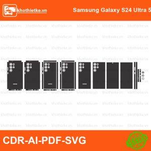 Samsung Galaxy S24 Ultra 5G File thiết kế Skin, Template Vector chuẩn cắt decal | KhoThiếtKế.vn