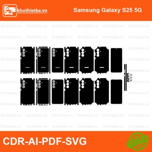 Samsung Galaxy S25 5G File thiết kế Skin, Template Vector chuẩn cắt decal | KhoThiếtKế.vn