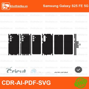 Samsung Galaxy S25 FE 5G File thiết kế Skin, Template Vector chuẩn cắt decal | KhoThiếtKế.vn