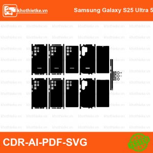 Samsung Galaxy S25 Ultra 5G File thiết kế Skin, Template Vector chuẩn cắt decal | KhoThiếtKế.vn